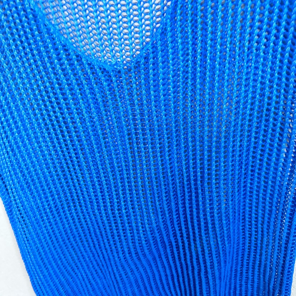 💥Crochet Blouse Made in Italy blue one size💥